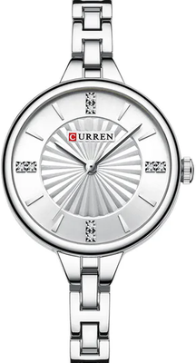 Friendly Fresh Finds Elegant Womens Minimalist Quartz Watch Waterproof Stainless Steel Business Wristwatch For Ladies white
