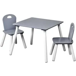 Kesper Kindertisch mit 2 Stühlen - B/H/T ca. 55.00x55.00x45.00