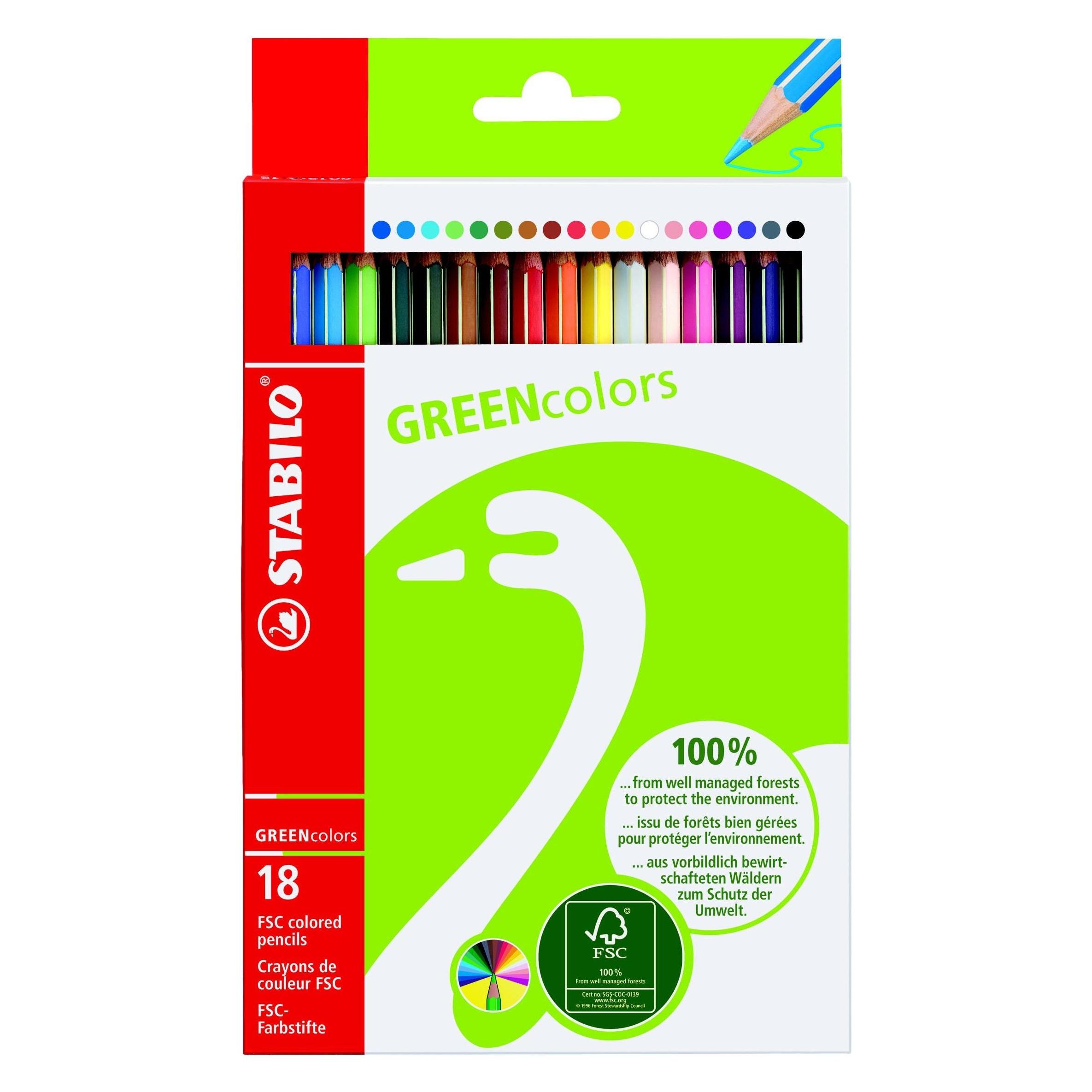 Stabilo GREENcolors Buntstift (18x) (6019/2-181)