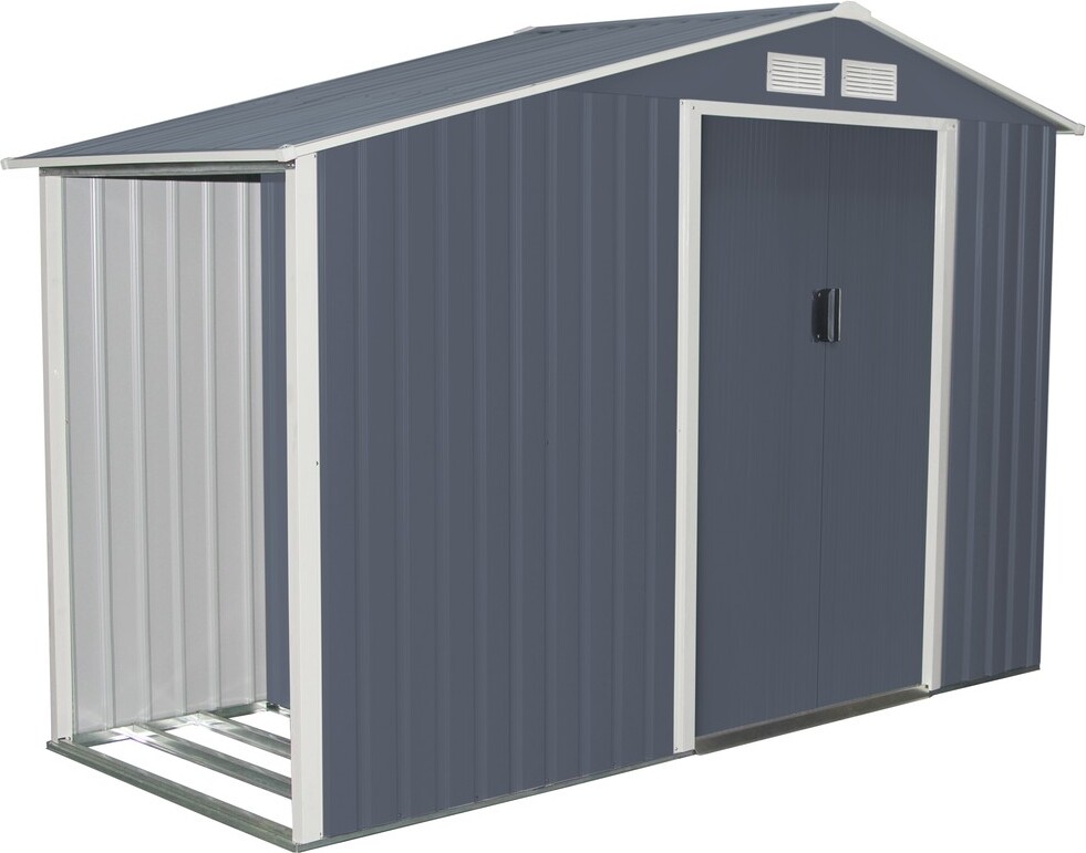 Metallischer Gartenpavillon Rojaplast Luke, 268 x 117 cm, grau