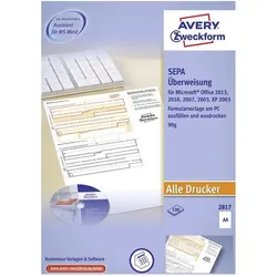 Avery, Formular, Sepa-Überweisung (100x)