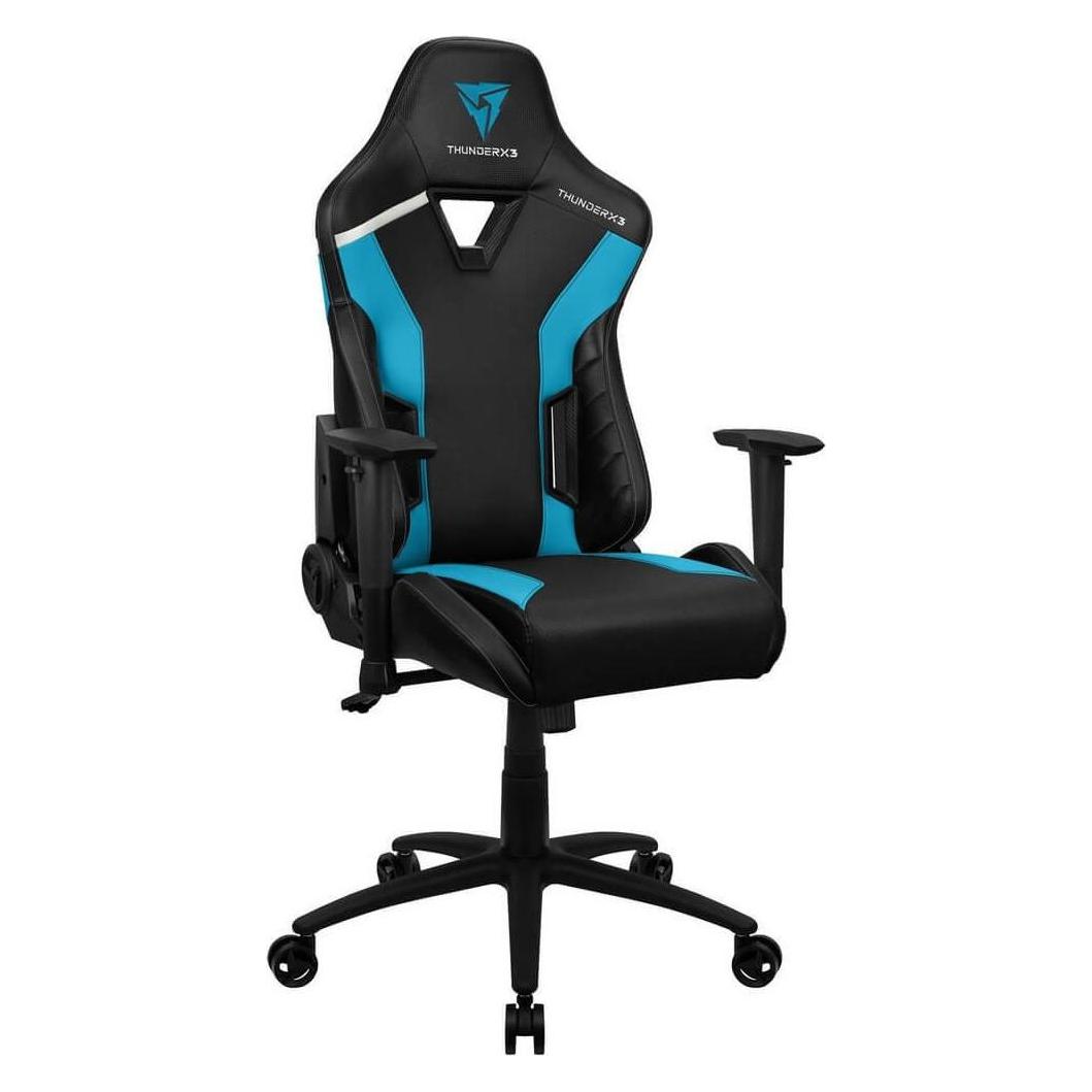 Thunder X3 Fauteuil Gamer compatible TC3 Max (Noir/Bleu/Blanc) (TEGC-2045101.B1/Azure Blue)