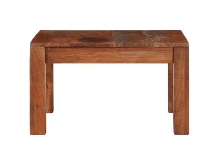 KTHLBRH Couchtisch 60 x 60 x 35 cm Massivholz Akazienholz Robuste Platte, pflegeleicht, bernsteinfarben, einzigartiges Objekt mit Farbvariationen