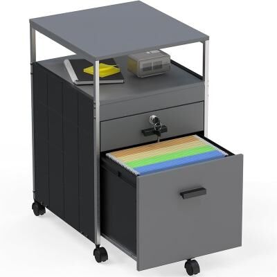 No Rolling File Cabinet w/ 2 Drawers