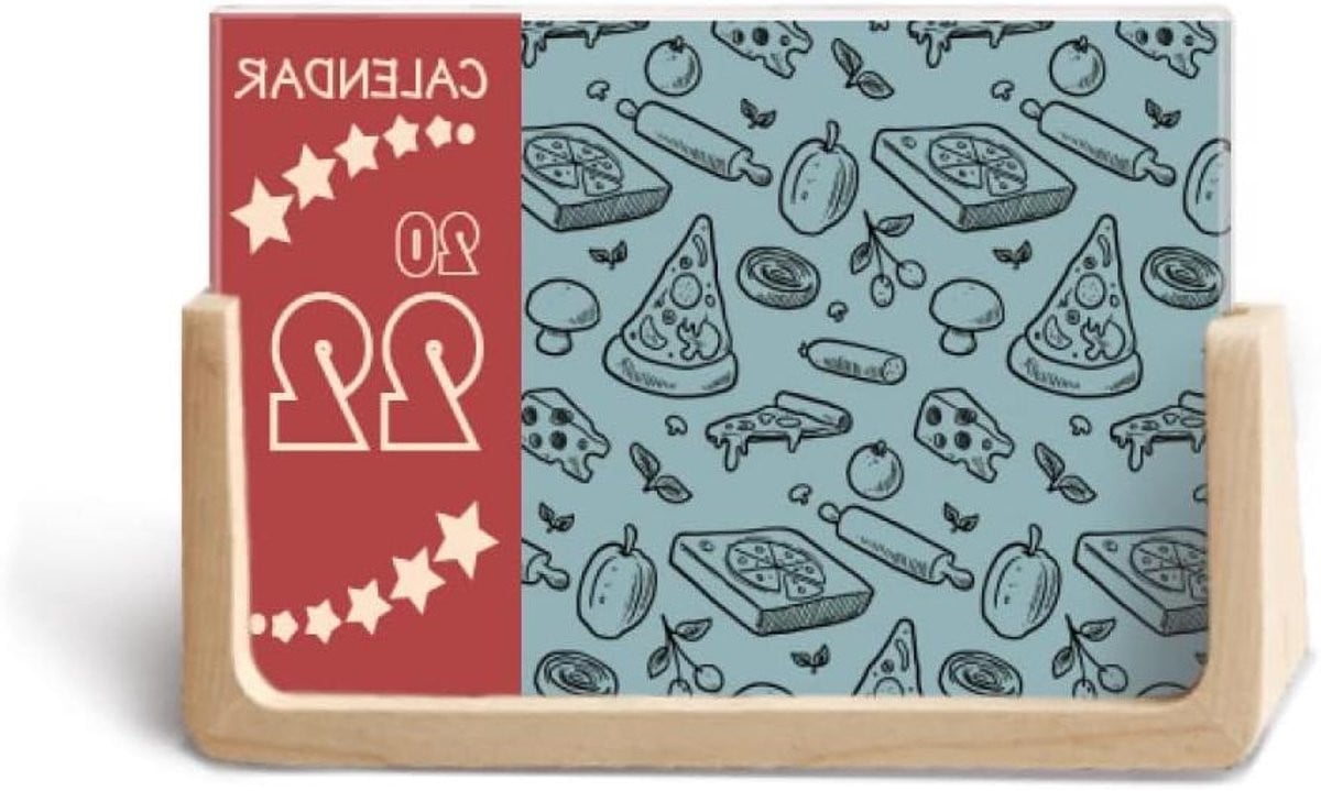 Houten Bureau Kalender Planner en Fotolijst - 10.2 x 15.2 cm