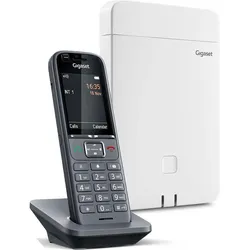 Gigaset PRO N610 IP DECT-Basisstation & S700H Pro Mobilteil, Telefon, Schwarz, Weiss