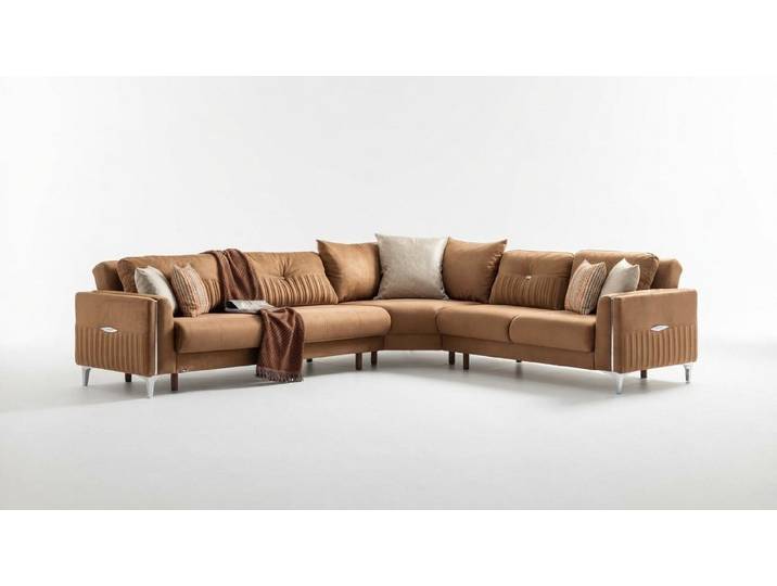 Xlmoebel Ecksofa L-Form Sofa – Stilvolles Design, hoher Komfort & viel Platz, Ecksofa 3 Teile, Made in Europa