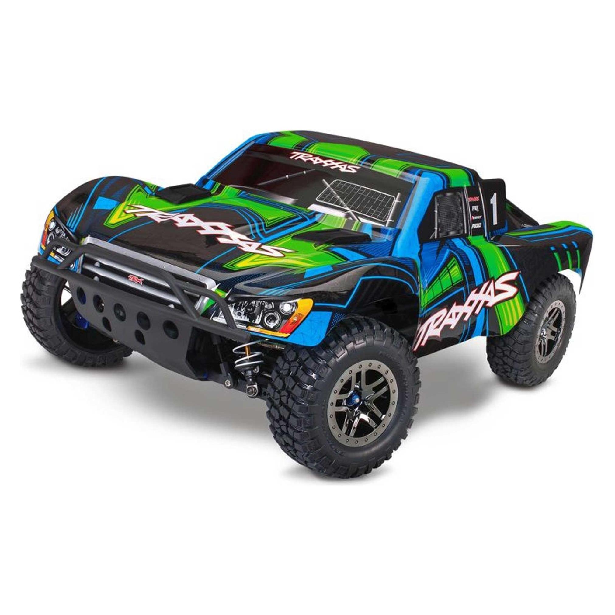 Traxxas Slash 4x4 Clipless Vxl Ultimate ohne Akku und Ladegerät (RTR Ready-to-Run) (TRX68277-4GRN)