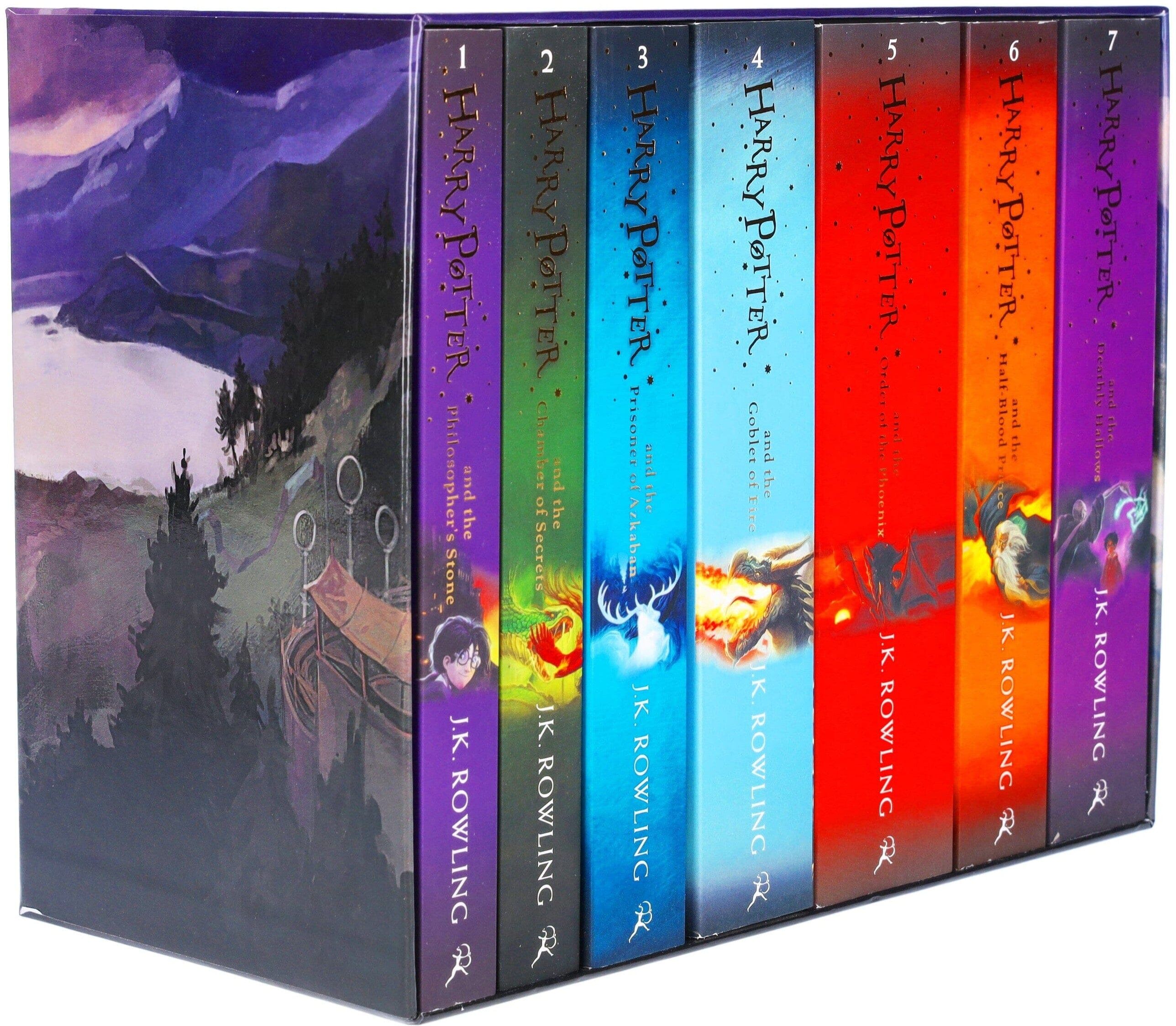 Harry Potter The Complete Collection by J.K. Rowling 7 Books Box Set - Ages 9+ - Paperback Bloomsbury Publishing PLC