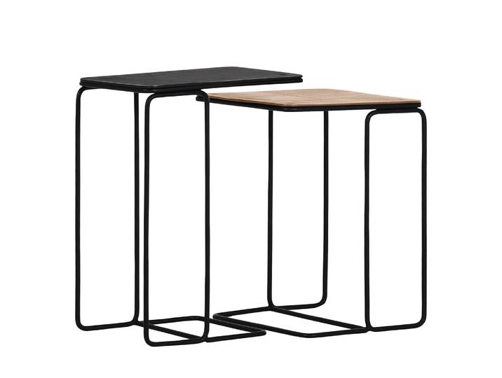 Beistelltisch Tokko 2-teilig 46 x 62 x 31cm Messing
