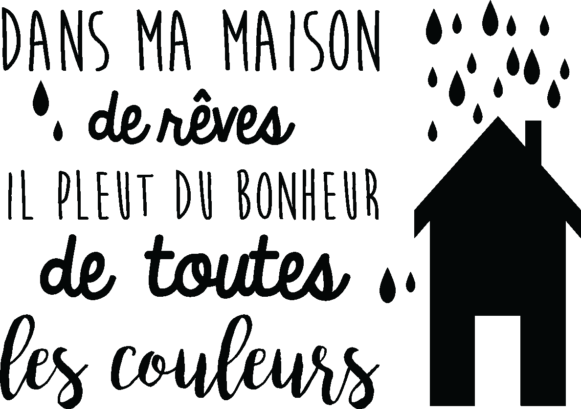 Ambiance-sticker Sticker Dans ma maison de rêves