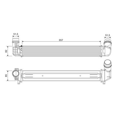 VALEO Ladeluftkühler 818389 für RENAULT