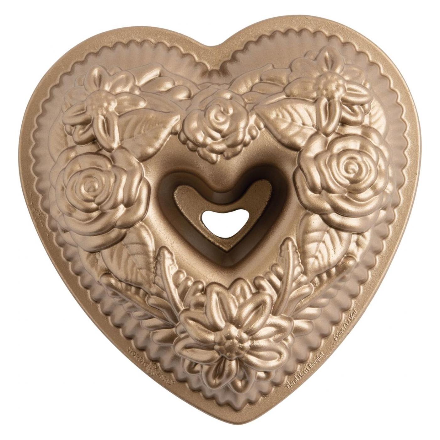 Nordic Ware Motivbackf. Fl.Heart Bundt Pan (24 cm) (NORDIC WARE)
