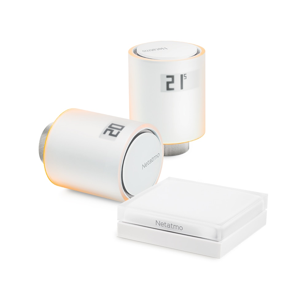 Netatmo Starterpaket Heizen, inkl. 2 x smartes Thermostat & Relais NVP01-DE