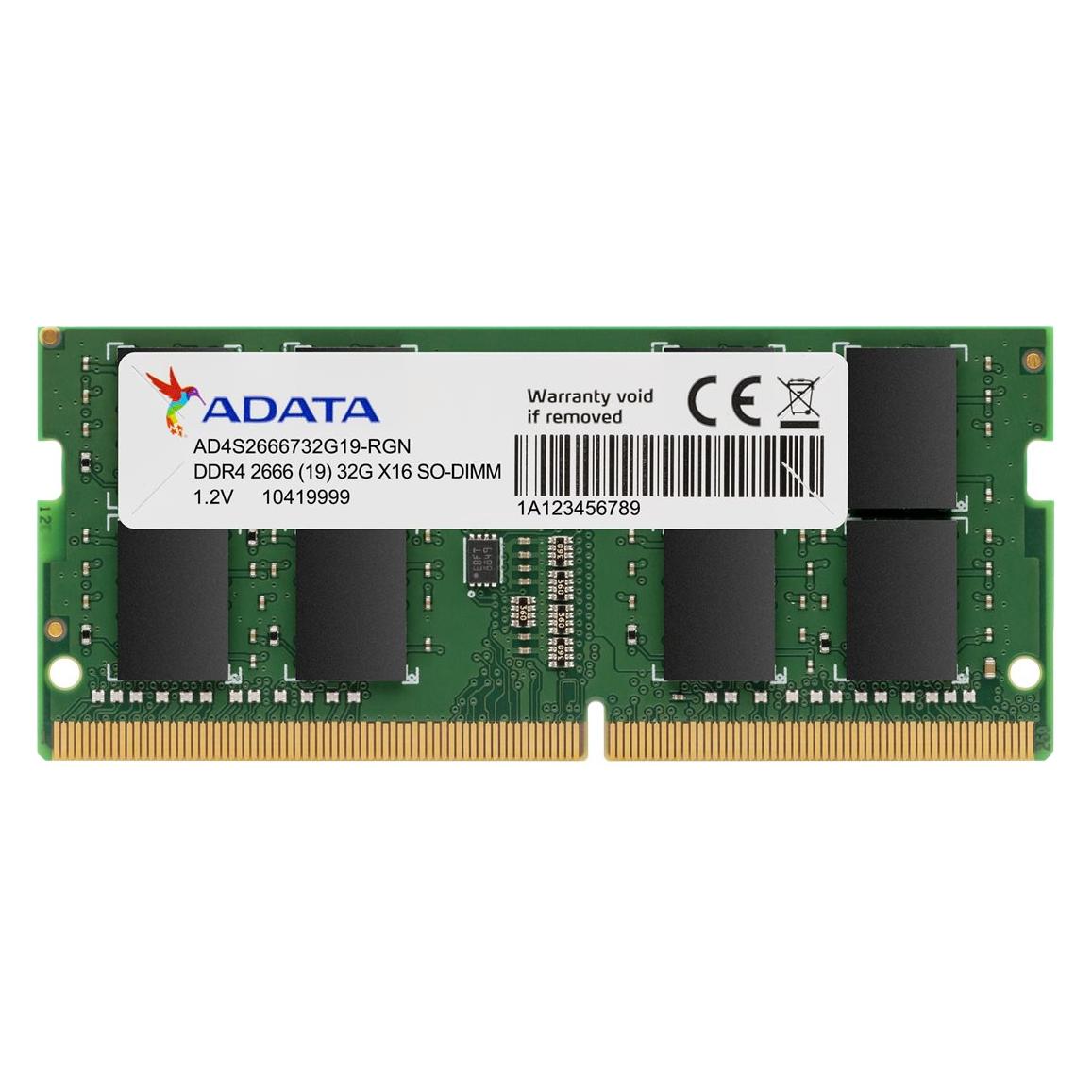 Adata Premier Series (1 x 16GB, 3200 MHz, DDR4-RAM, SO-DIMM) (AD4S320016G22-SGN)