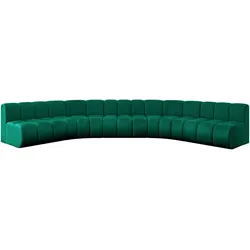 WOHNLANDSCHAFT modulares Sofa Montra-U1 - 490x174x70 cm Grün