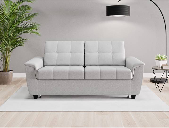 Einzelsofa Nairobi - Grau (Lichtgrau) - Softwolle
