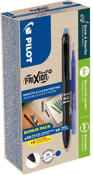 Pilot Frixion Ball+ Greenpack   Rollerpen   Blå