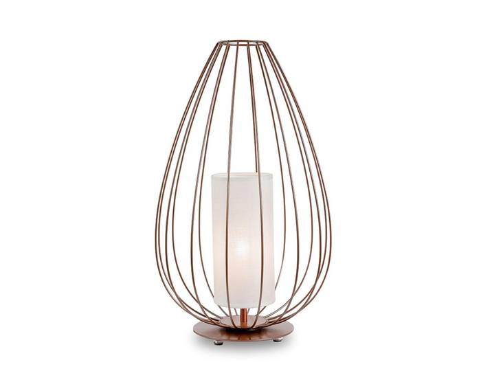 KARMAN lampadaire CELL Ø 36 x H 58 cm (Bronze poli - Fer et linge)