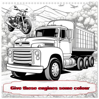 Give these engines some colour (Wall Calendar 2026 12 × 12 Inch) CALVENDO 12 Month Wall Calendar