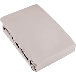 Spannbetttuch Basic Taupe ca. 140-160x200cm