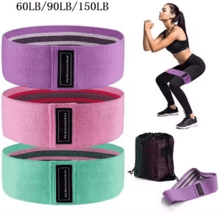 Inspire Picks FlexForm 3 Piece Fabric Resistance Bands Set For Glutes And Legs 3 Pcs