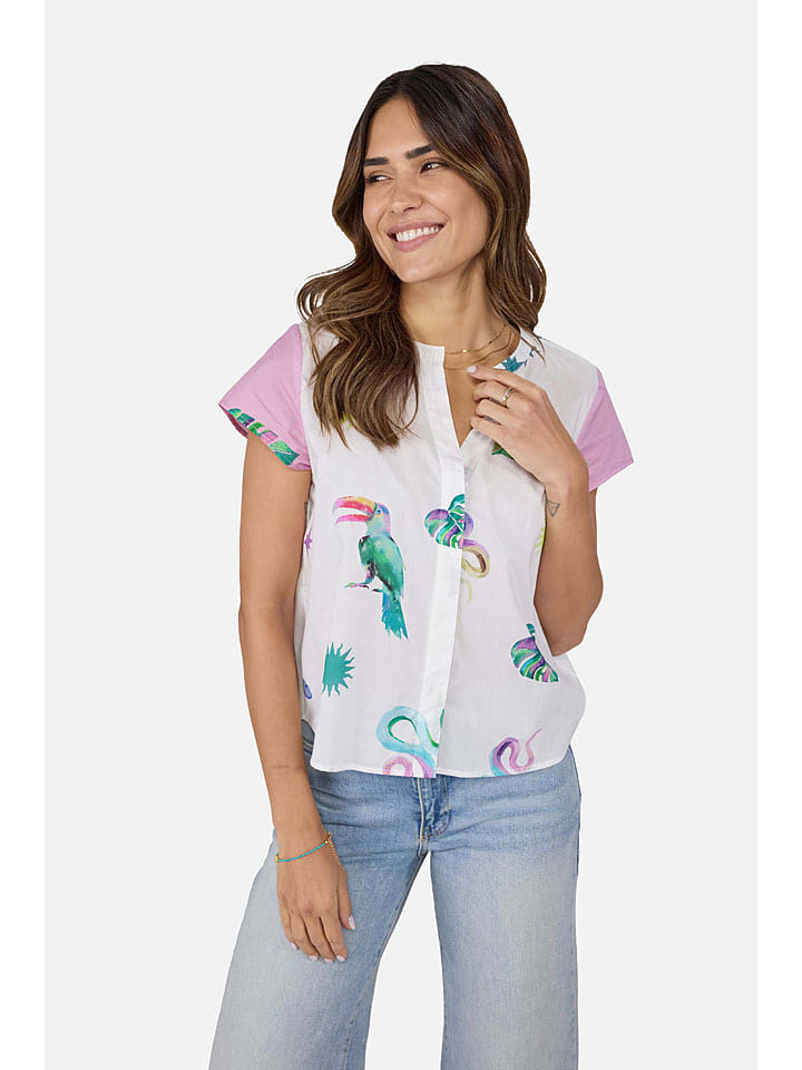 LIEBLINGSSTÜCK Bluse "Elva" in Weiß/ Bunt - 34