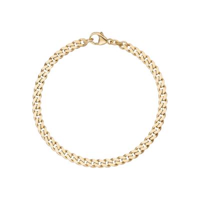 Panzerarmband JOBO "Armband Panzer 4,6 mm", gelbgold 333, Armbänder, Damen, 21cm, Gelbgold 333, Panzerarmband, 333 Gold 21 cm