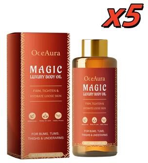 Inspired Finds Magic Luxury Body Oil Firming & Deep Moisturizing Treatment For Sagging Skin 500ml Boxed