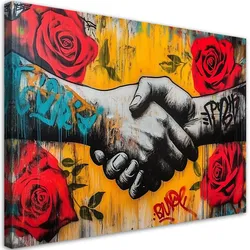 LEINWANDBILD Blumen 100x70cm
