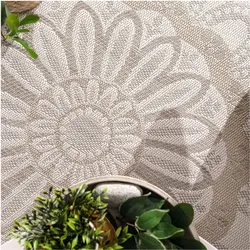 TT Home, Teppich, In-& Outdoorteppich Wetterfest Garten Orientalisches Marokkanisches Boho Design (250 x 80 cm)