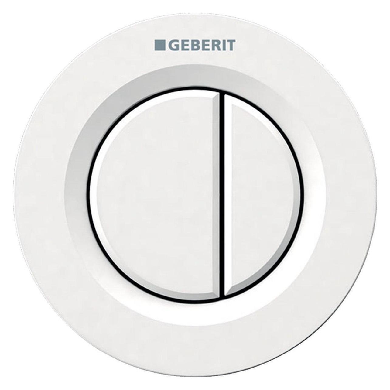 Geberit Fernbetätigung Typ 01 pneumatisch 2-Mengen-Spülung Betätigung bündig weiss alpin 116.042.11.1 (116042111)