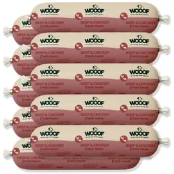 Rind und Hühnerwurst Frisch | 9 kg Hundewurst | natürlich, ohne Aromen, Duft- und Farbstoffe