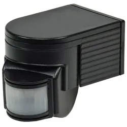 ChiliTec Aufputz Bewegungsmelder "CBM" 180° IP44, 1-1200W, 3-Draht, schwarz