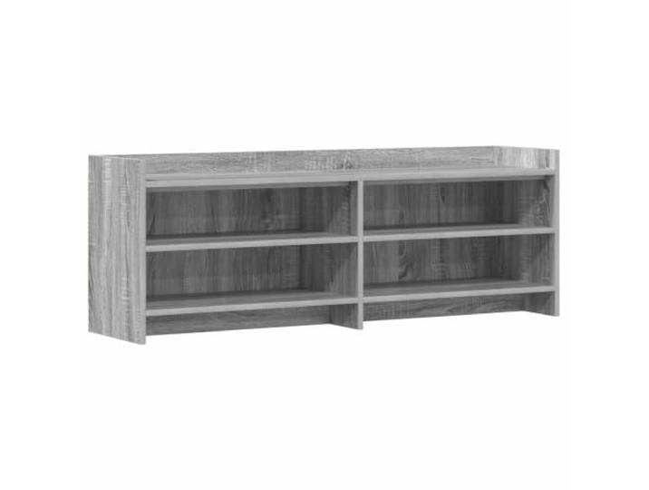 PUGYNBK TV-Möbel, 135 x 33 x 47 cm, Sonoma, Grau, Holz Rechteckig, mehrere Aufbewahrungsmöglichkeiten, einfache Montage, einfache Montage, für das Wohnzimmer