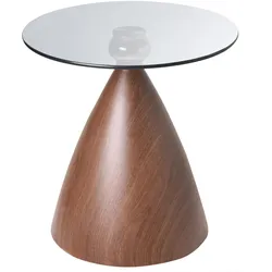 BEISTELLTISCH Sicherheitsglas Braun/Schwarz Corella