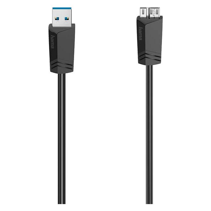 Hama Micro-USB-Kabel, USB 3.0, 5 Gbit/s, 1,50 m (1.50 m, USB 3.2 Gen 1) (00200627)