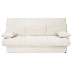 Conforteam, Sofa + Bettsofa, Schlafsofa - 3-Sitzer - Stoff - Beige - 190 x 90 x 92 cm - CLEM (3-Sitzer)