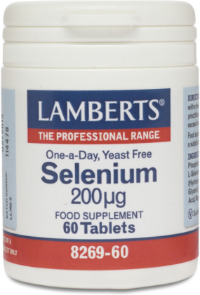 Lamberts Selenium 200 g as l-Selenomethionine 60 Capsules