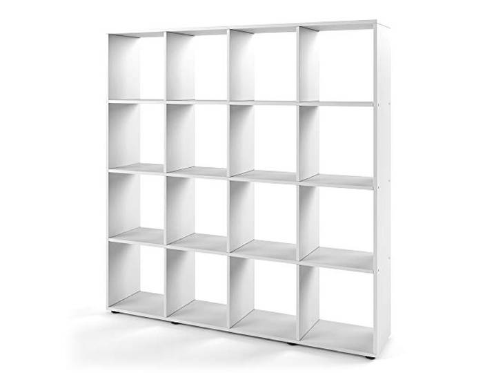 Vicco Raumteiler Karree, Weiß, 138.5 x 142.5 cm zur flexiblen Raumaufteilung und übersichtlichen Aufbewahrung