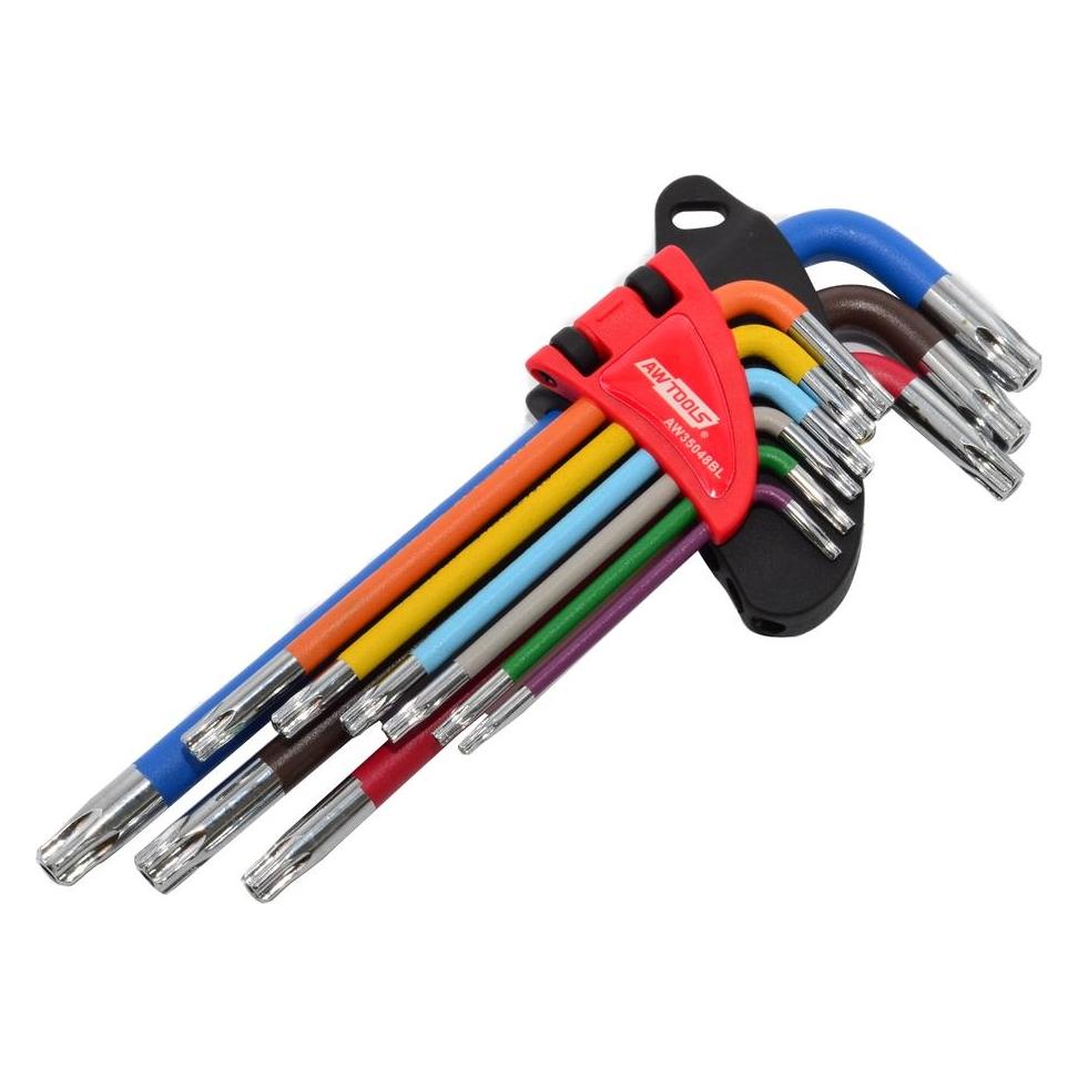 Awtools KLUCZE IMBUSOWE TORX/ T10-T50/ 9szt. KOLOR BLACK LINE (67641024)