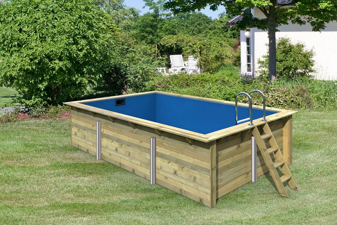 KARIBUHOLZT Pool Rechteck 44mm Größe 3 KDI Grundkörper 350x530cm 16905367