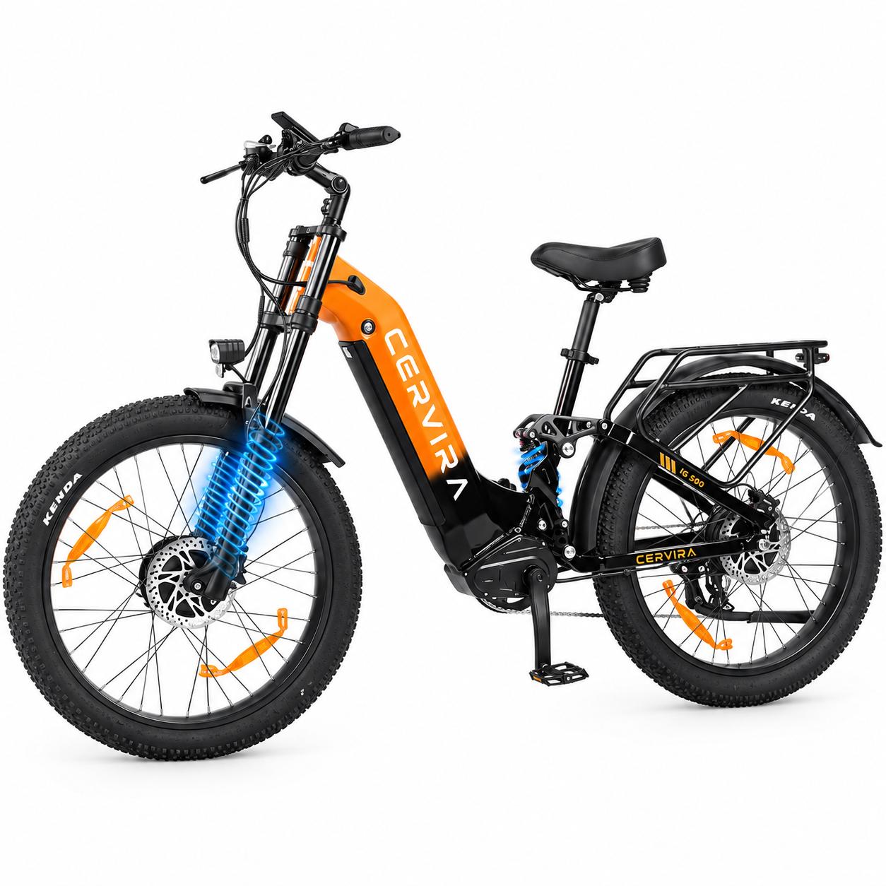 PIXAR FS300 PRO 26-Zoll E-Bike Fatbike mit Shimano 7-Gang, hydraulischen Bremsen, LCD-Display