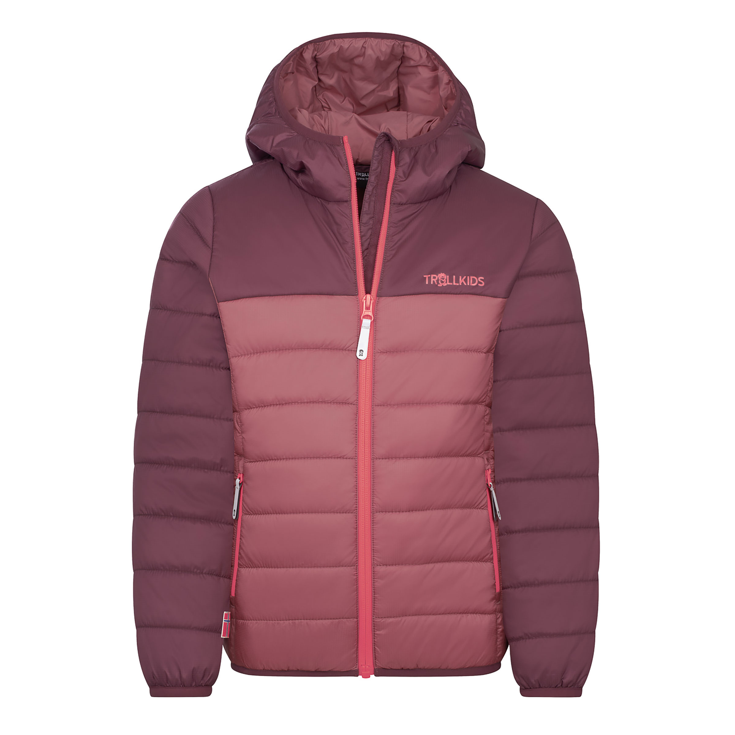 Trollkids Eikefjord Kinder Isolationsjacke lila Größe 128 Trekking Klein verpackbar