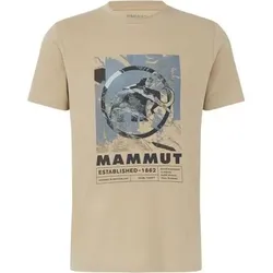MAMMUT Herren Shirt Trovat T-Shirt Men Mammut, Größe S in Braun Braun