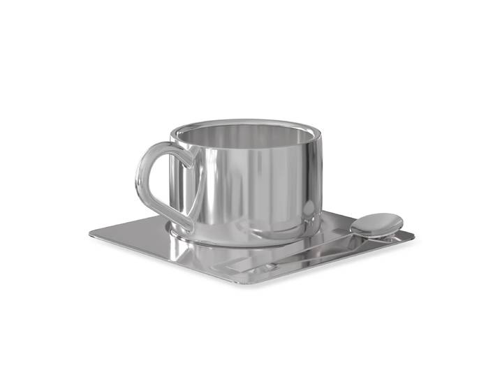 Nichba Design - Kaffeeset , Edelstahl (3-tlg.)