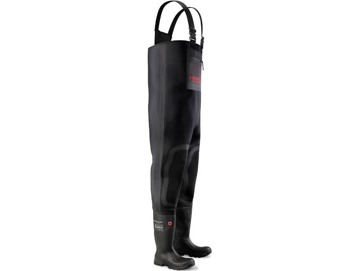Watstiefel DUNLOP Purofort TerraPRO Neopren Wathose Gr. 45, schwarz, 45, Obermaterial: 100% Neopren neoprene., Schuhe, Watstiefel