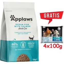 Applaws Cat Adult Ozeanfisch mit Lachs Katzenfutter 1.8kg