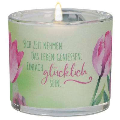 Windlicht aus Glas - Frühling, von Heidi Rose, Butzon & Bercker