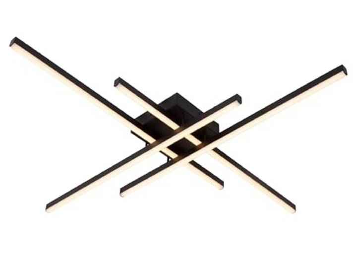 LUCIDE NOVAK - Deckenleuchte - LED Dim. - CCT - 1x42W 2700K/4000K - Schwarz